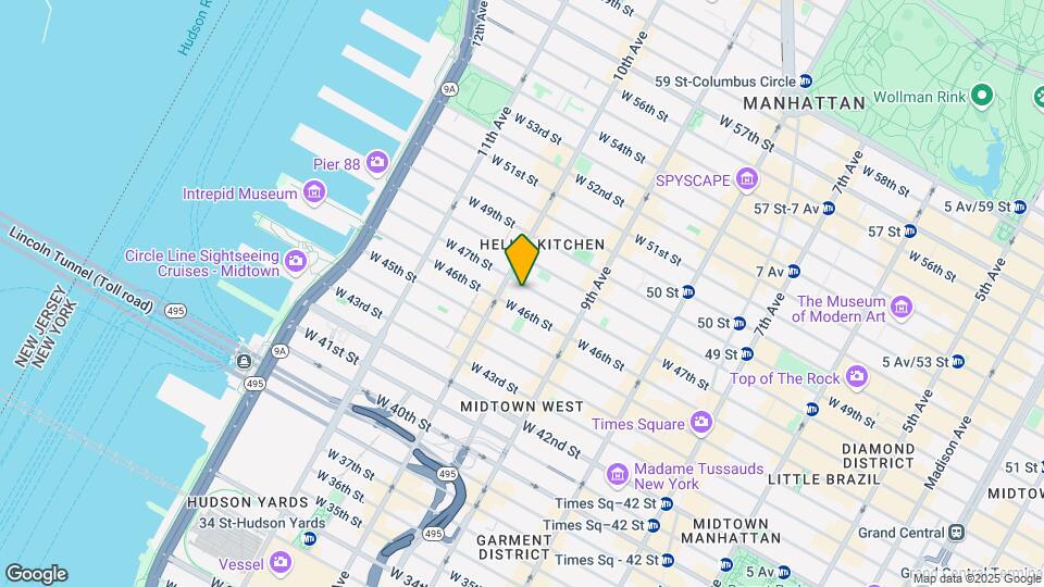 452 W 47th St Mapa y Detalles de la Ubicación