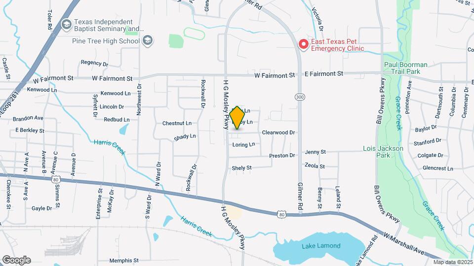 1721 Clearwood Dr Map and Location Details