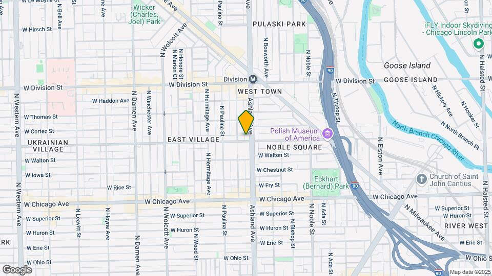 1610 W Augusta Blvd Map and Location Details