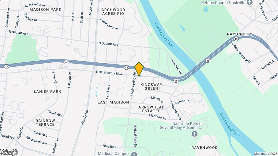 1108 E Old Hickory Blvd Map and Location Details