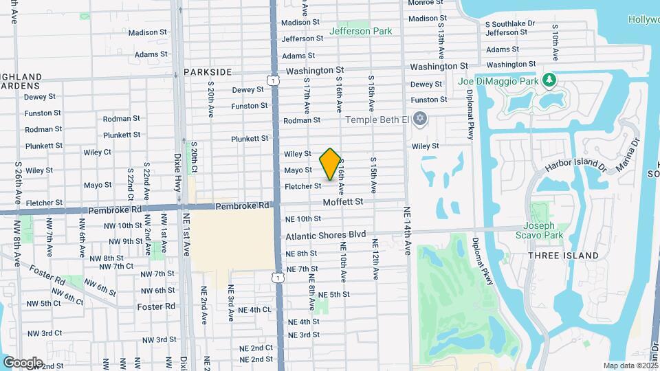 1639 Fletcher St Map and Location Details