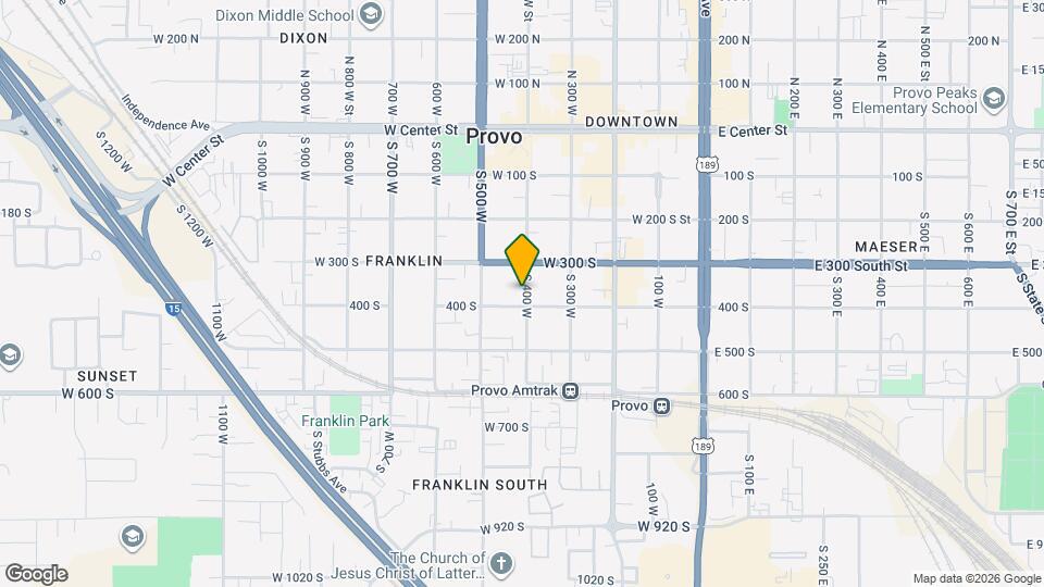 370 W 400 S Map and Location Details