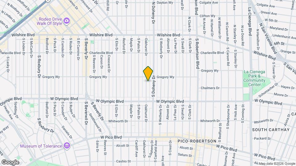 316 S Oakhurst Dr Map and Location Details