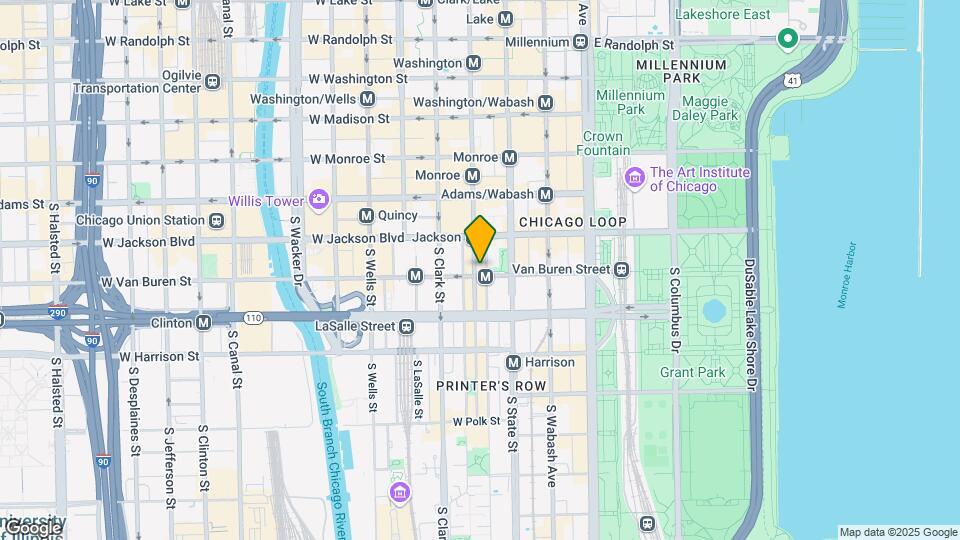 343 S Dearborn St Map and Location Details