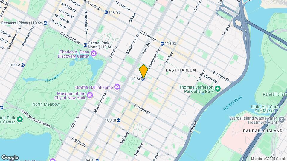 152 E 110th St Map and Location Details