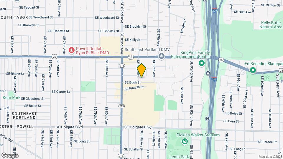 8427 SE Bush St Map and Location Details