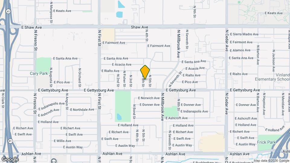 4632 N 4th St Map and Location Details