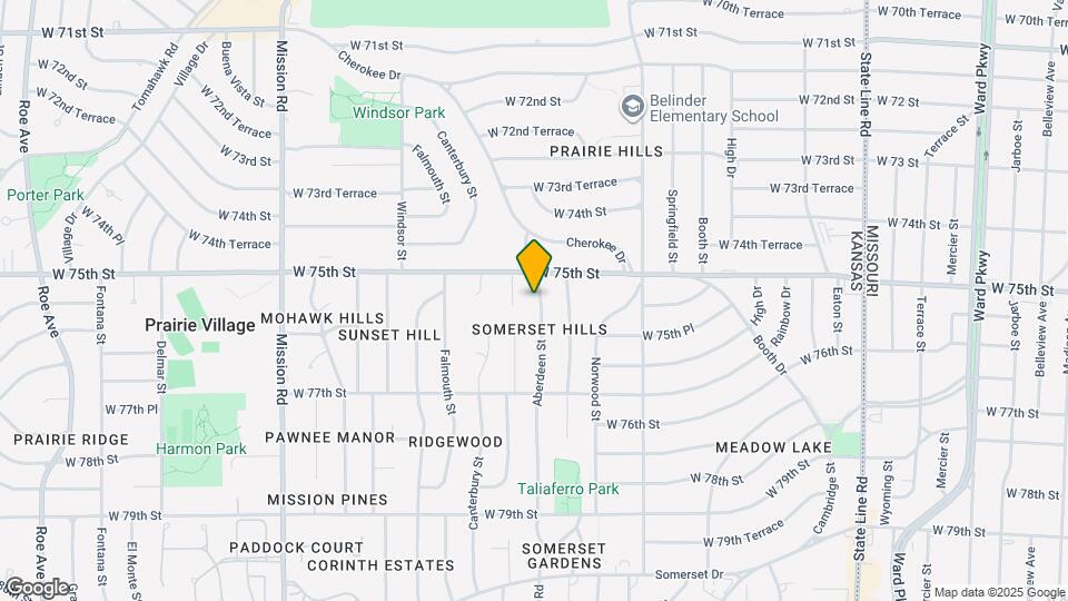 7520 Aberdeen St Map and Location Details