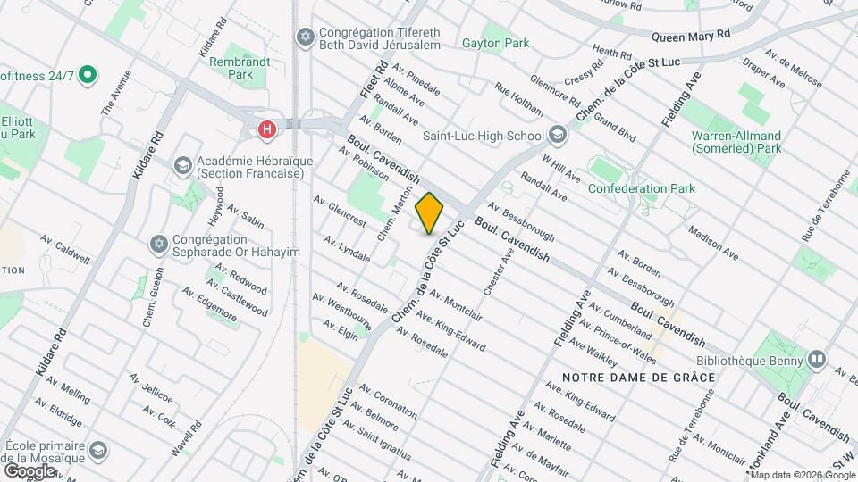 6609 De La Côte-Saint-Luc Ch Map and Location Details