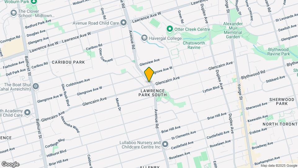 1340 Avenue Rd Map and Location Details