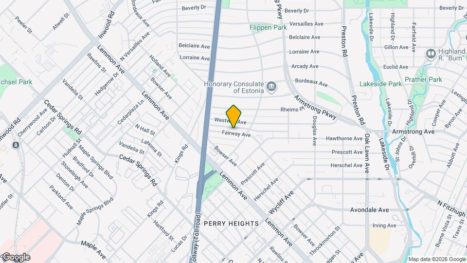 4516 Fairway Ave Map and Location Details