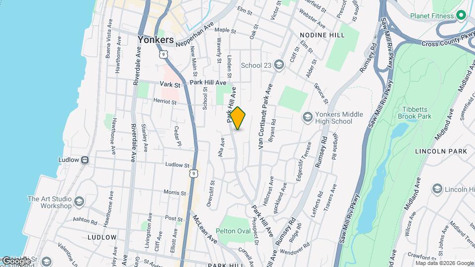 166 Park Hill Ave Map and Location Details