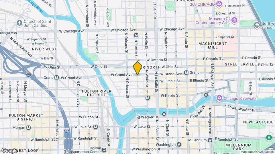 505 N Franklin St Map and Location Details