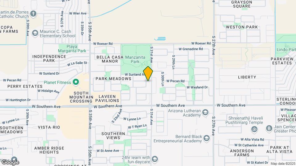 5707 S 31st Dr Map and Location Details