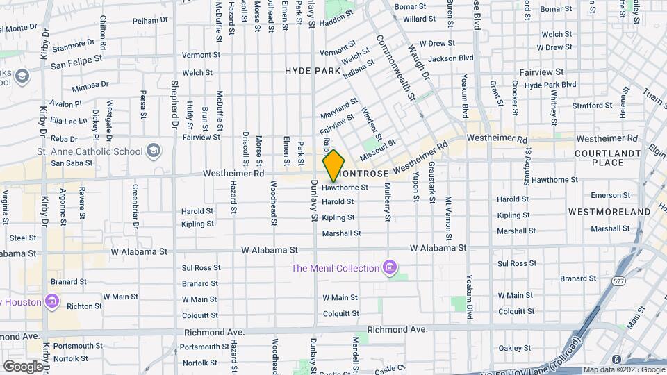 1654 Hawthorne St Map and Location Details