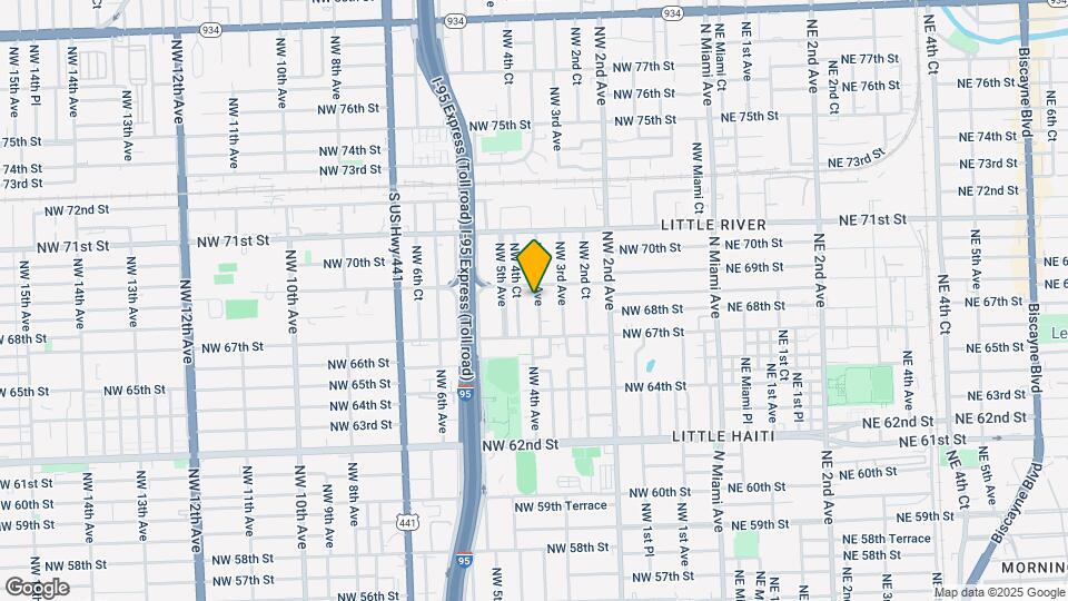 6822 NW 4th Ave Map and Location Details