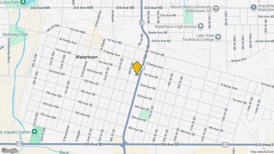 109 5th St SE Map and Location Details