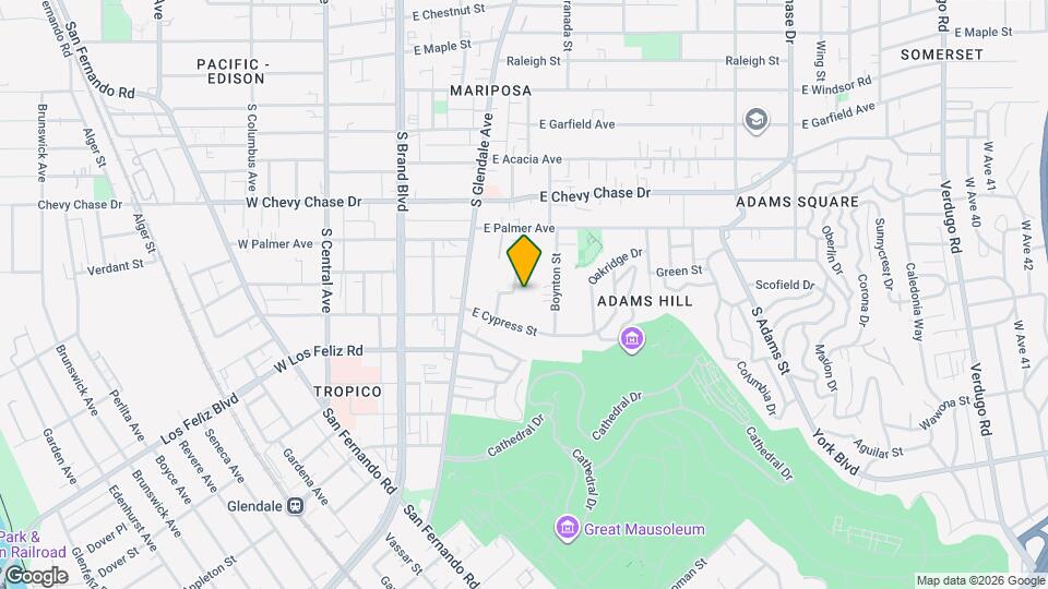 1258 Mariposa St Map and Location Details