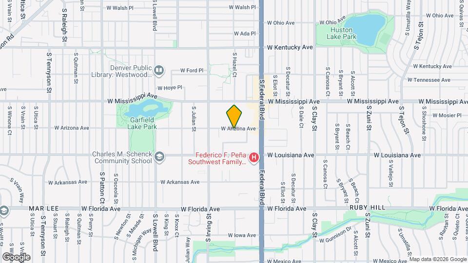 3150 W Arizona Ave Map and Location Details