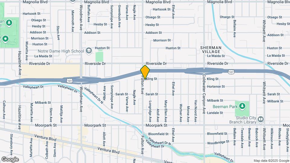 4652 Fulton Ave Map and Location Details