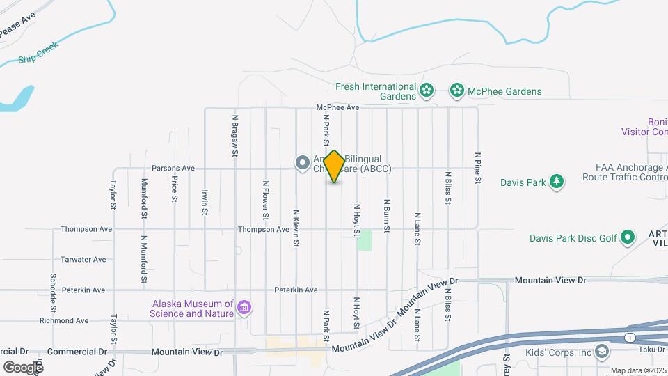 617 N Park St Map and Location Details