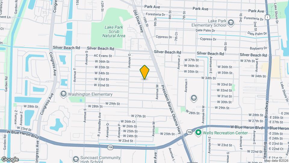 1196 W 33rd St Map and Location Details