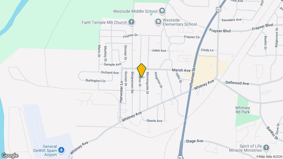 3120 Sunrise St Map and Location Details