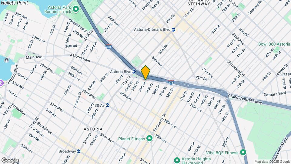 25-11 34th St-Unit -GARDEN Map and Location Details