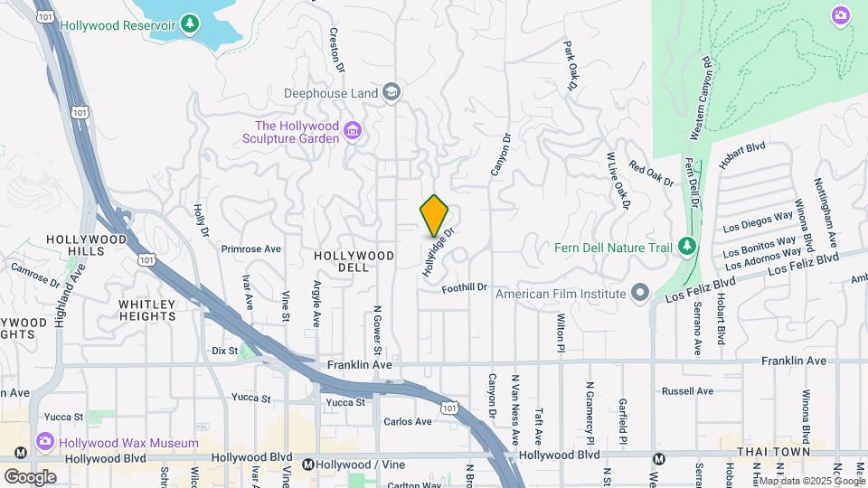 2309 Hollyridge Dr Mapa y Detalles de la Ubicación