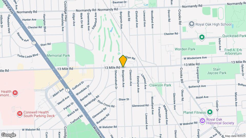 2503 W 13 Mile Rd Map and Location Details