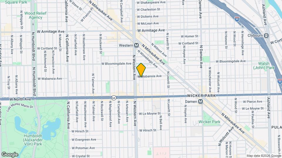 1670 N Claremont Ave Mapa y Detalles de la Ubicación