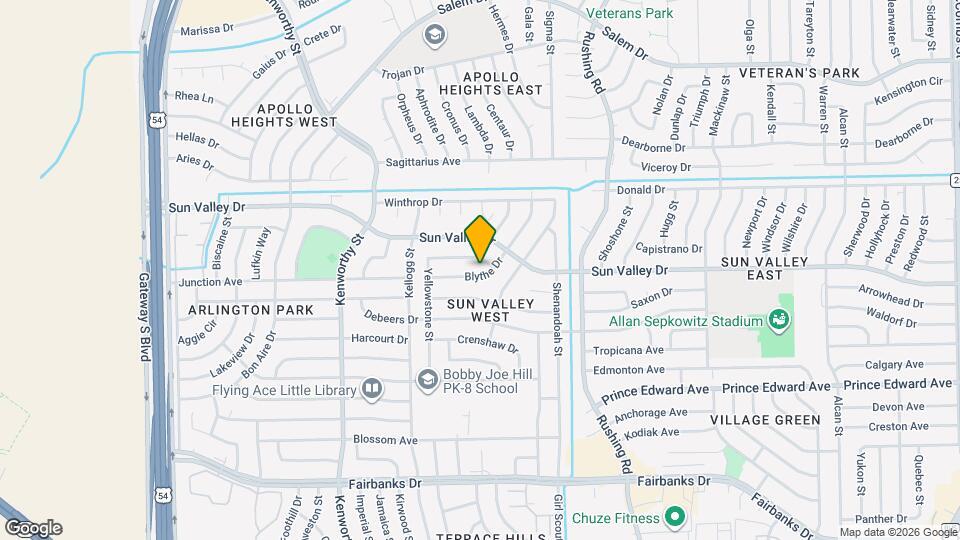 10331 Blythe Dr Map and Location Details