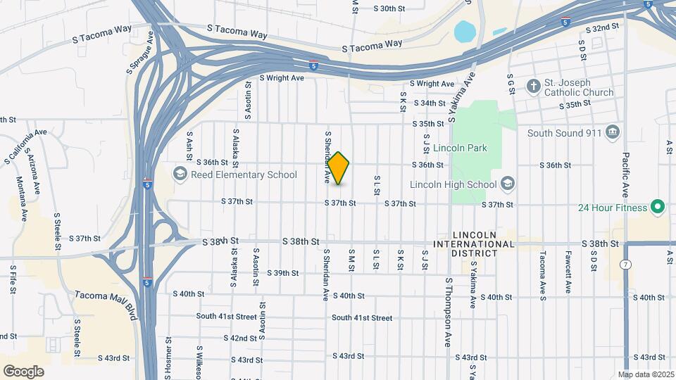 3629 S Sheridan Ave Map and Location Details