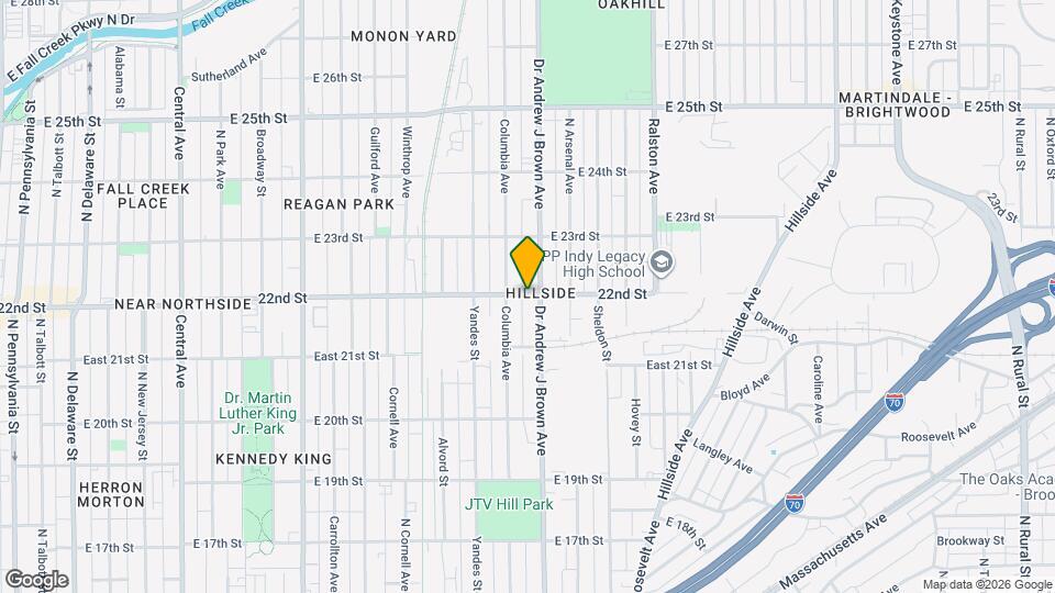 1313 E 22nd St Map and Location Details