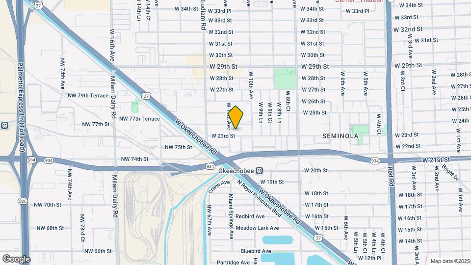 1075 W 23rd St Mapa y Detalles de la Ubicación