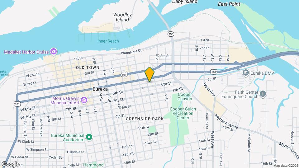 1301 6th St Map and Location Details