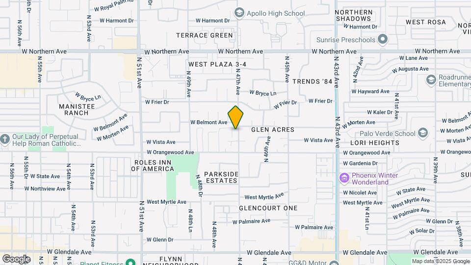 7543 N 47th Dr Map and Location Details