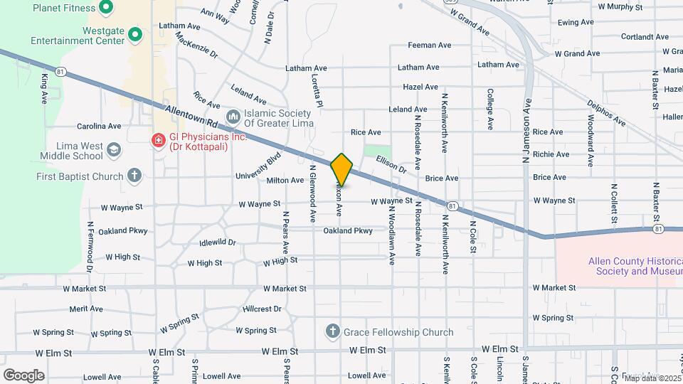 402 N Nixon Ave Map and Location Details