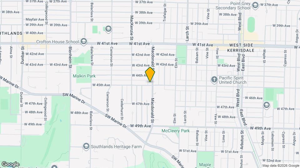 6087 Macdonald St Map and Location Details