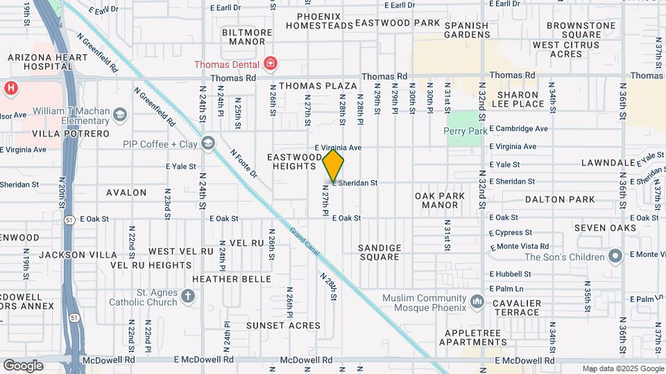 2729 E Sheridan St Mapa y Detalles de la Ubicación