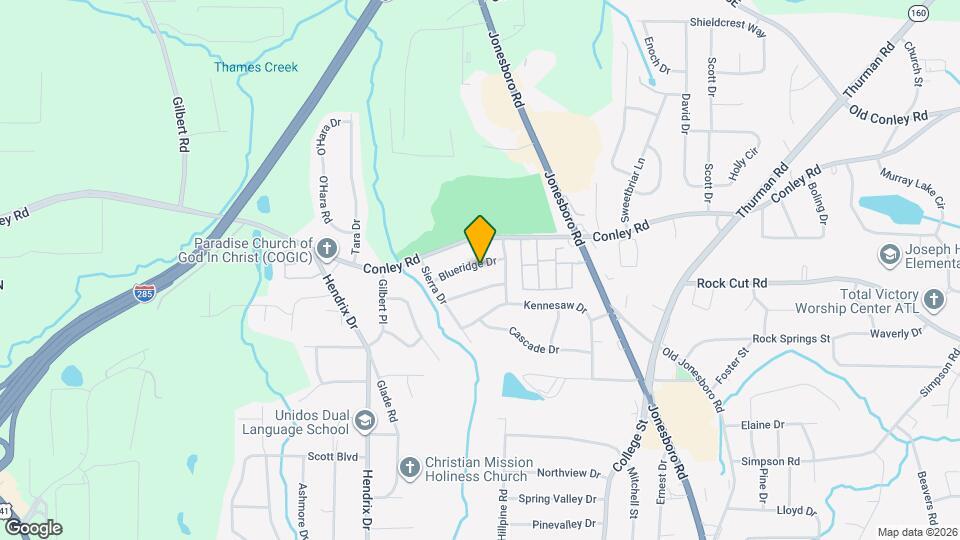 729 Blueridge Dr Mapa y Detalles de la Ubicación