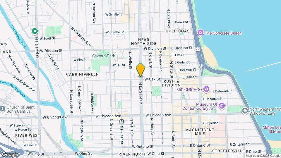 1000 N La Salle Dr Map and Location Details