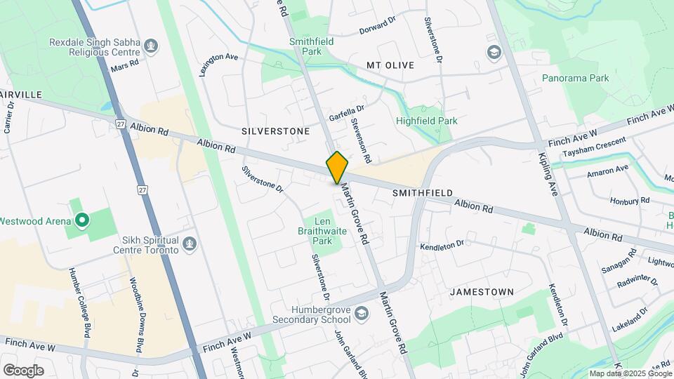 2018 Martin Grove Rd Map and Location Details
