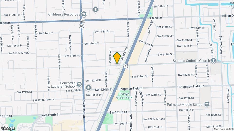 8283 SW 120th Ter Map and Location Details