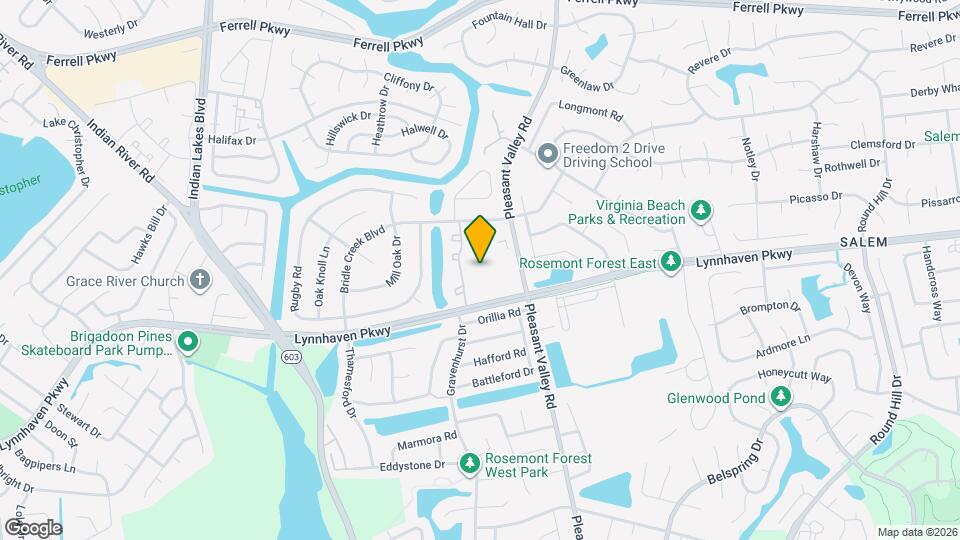 Bridle Creek Apartments Map and Location Details