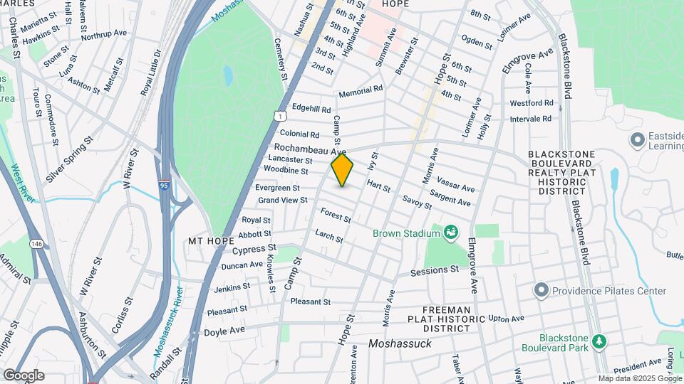 148 Evergreen St Map and Location Details