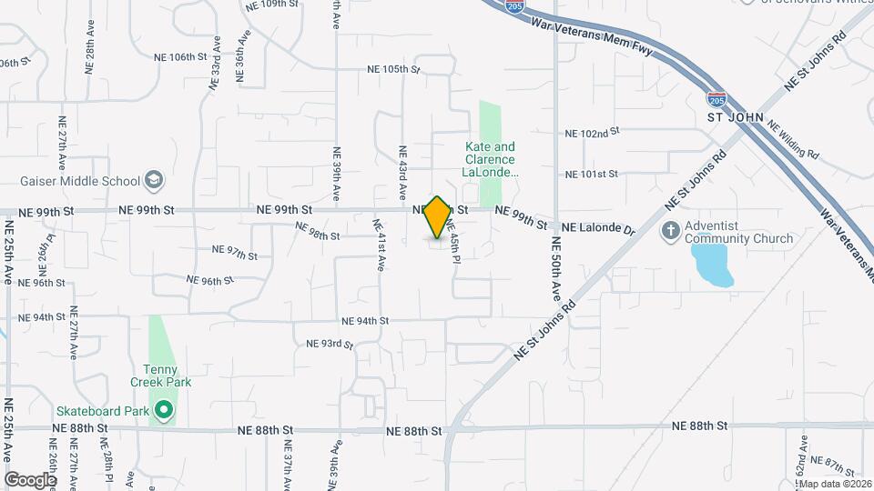 4404 NE 97th St Map and Location Details