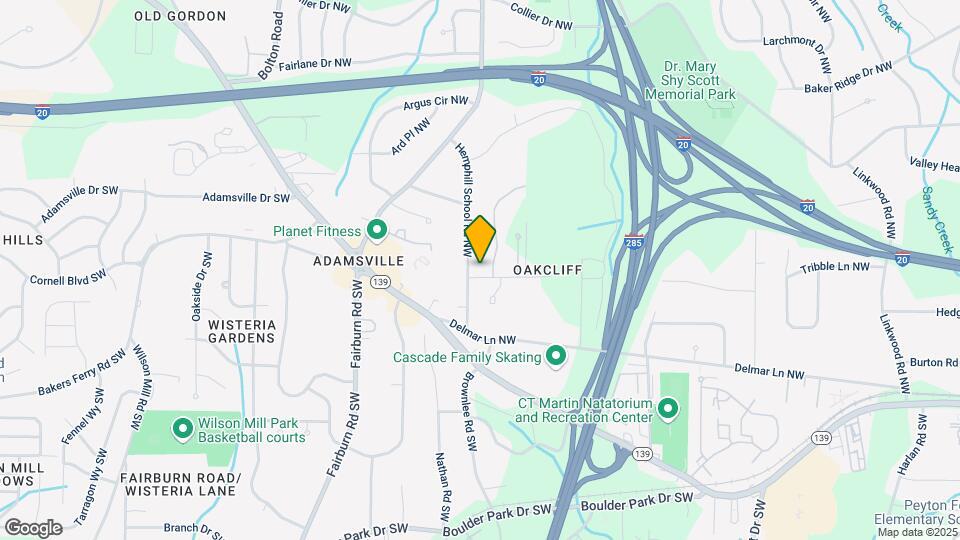 3439 Oakcliff Rd NW Map and Location Details