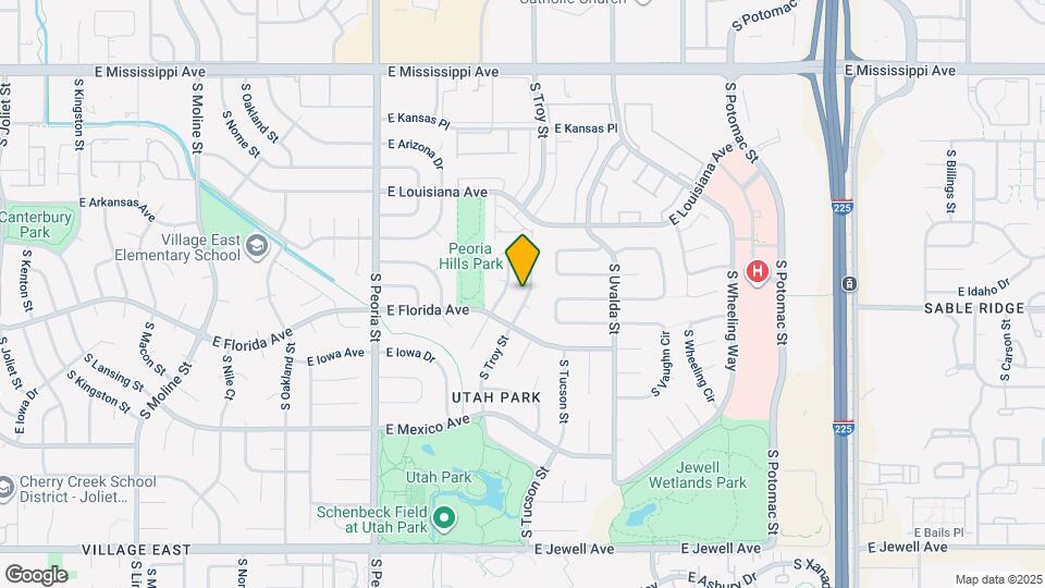 1465 S Troy St Map and Location Details
