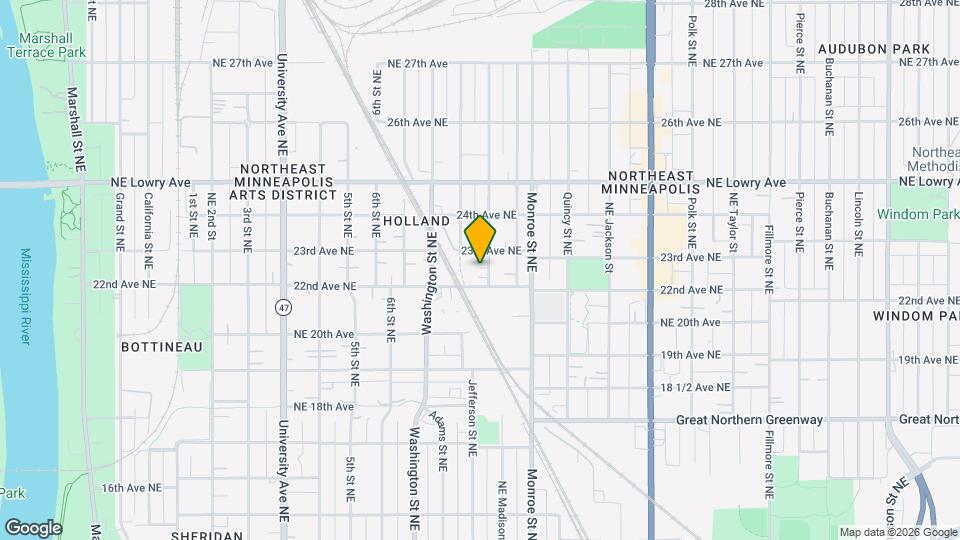 2212 Madison St NE, Unit 2 Map and Location Details